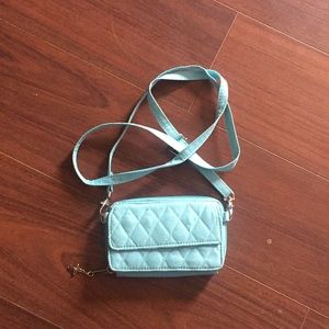 Quilted Wallet with crossbody strap